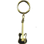 Harmony Jewelry FPK521GBK Keychain Fender Telecaster Gold/Black w/White Pickguard