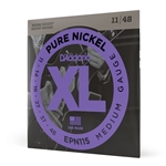 Daddario  EPN115 Pure Nickel Electric Guitar Strings, Blues/Jazz Rock, 11-48