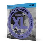 Daddario  EXL115 Nickel Wound Electric Guitar Strings, Medium/Blues-Jazz Rock, 11-49