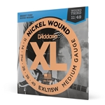 Daddario EXL115W EXL115w Nickel Wound Electric Guitar Strings, Medium/Blues-Jazz Rock, Wound 3rd, 11-49