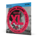 Daddario  EXL145 Nickel Wound Electric Guitar Strings, Heavy, 12-54 with Plain Steel 3rd