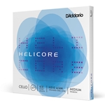 Daddario H51044M D'Addario Helicore Cello String Set, 4/4 Scale, Medium Tension