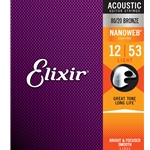 Elixir 11052 NANOWEB Acoustic 80/20 Bronze LT