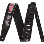 0990638012 Fender x Wrangler Ripped Denim Strap, Black