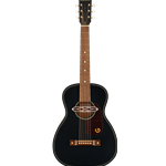 Deltoluxe Parlor, Walnut Fingerboard, Tortoiseshell Pickguard, Black Top Black Top
