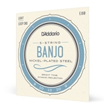 Daddario  EJ60 5-String Banjo Strings, Nickel, Light, 9-20