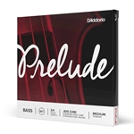 Daddario J61034M D'Addario Prelude Bass String Set, 3/4 Scale, Medium Tension