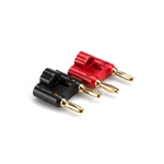 Hosa BNA100BK Connector, Dual Banana, Black