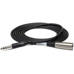 Hosa STX-110M Balanced Interconnect, 1/4 in TRS to XLR3M, 10 ft