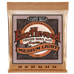 Ernie Ball P02146 Medium Light Earthwood Phosphor Bronze Acoustic Guitar Strings 12-54 Gauge