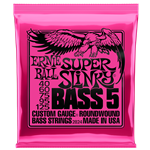 Ernie Ball P02824 Super Slinky Nickel Wound 5-String Electric Bass Strings 40-125 Gauge