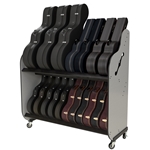 A&S BRDM The Band Room Mobile Double-Stack Mariachi Case Rack
