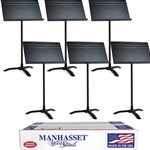 Manhasset Model 48 Symphony Music Stand 6-pack - Black