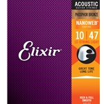 Elixir 16152 NANOWEB 12 String Acoustic Phosphor Bronze LT