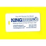 King Music Instrument Case Tag