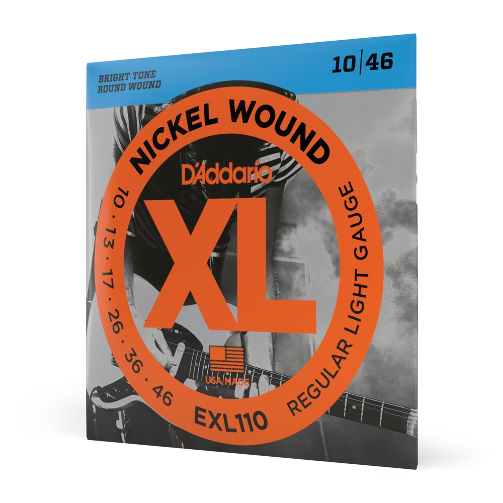 Daddario  EXL110 Nickel Wound Electric Guitar Strings, Regular Light, 10-46