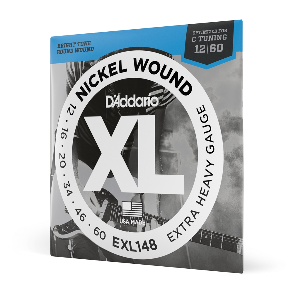 Daddario  EXL148 Nickel Wound Electric Guitar Strings, Extra-Heavy, 12-60