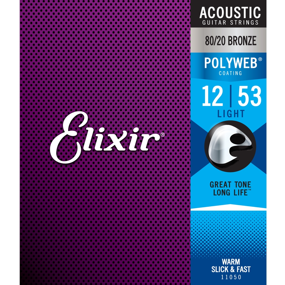 Elixir 11050 POLYWEB Acoustic 80/20 Bronze LT