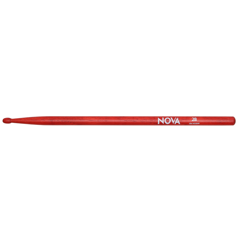 Vic Firth 2B In Red With Nova Imprint