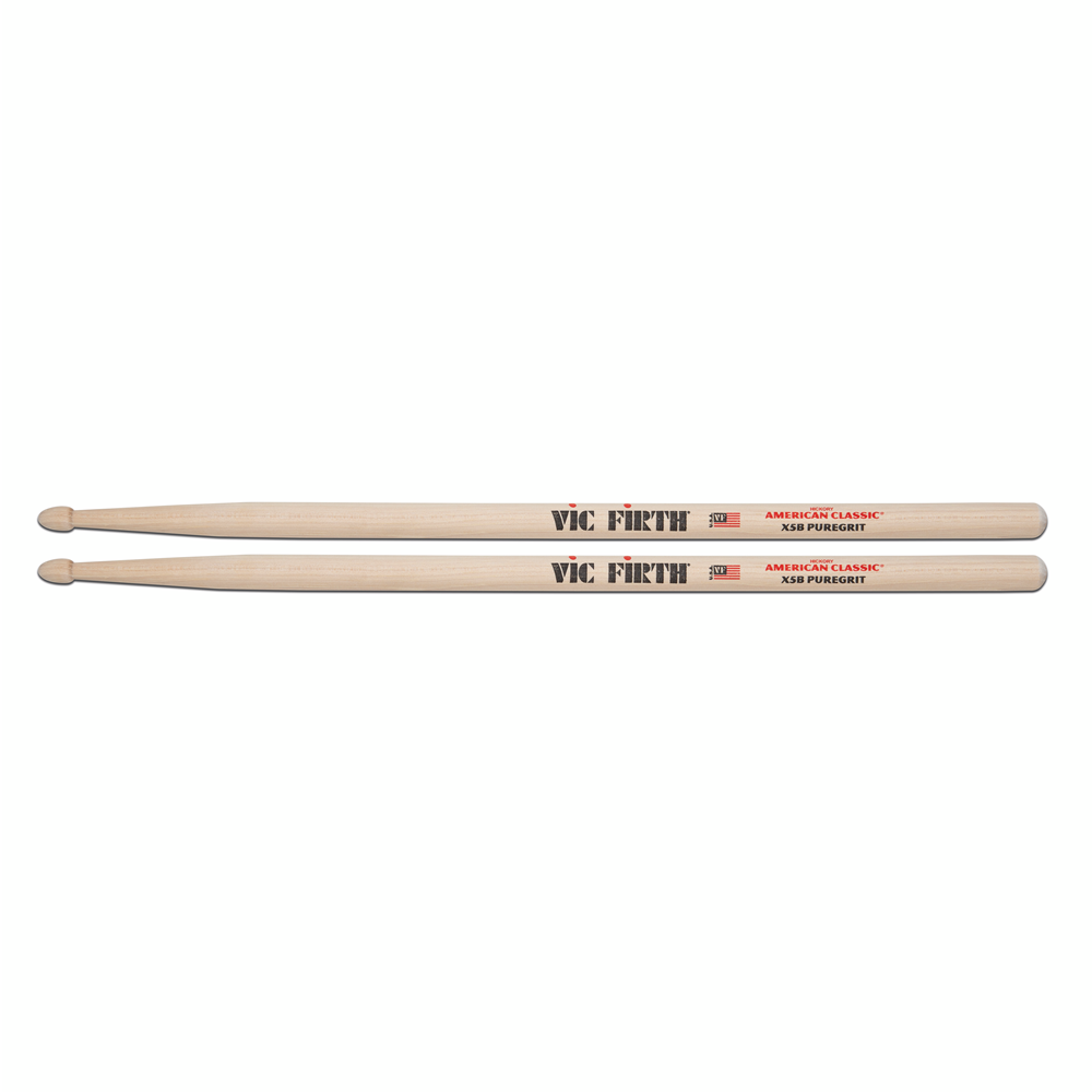 Vic Firth American Classic Extreme 5B Puregrit -- No Finish, Abrasive Wood Texture