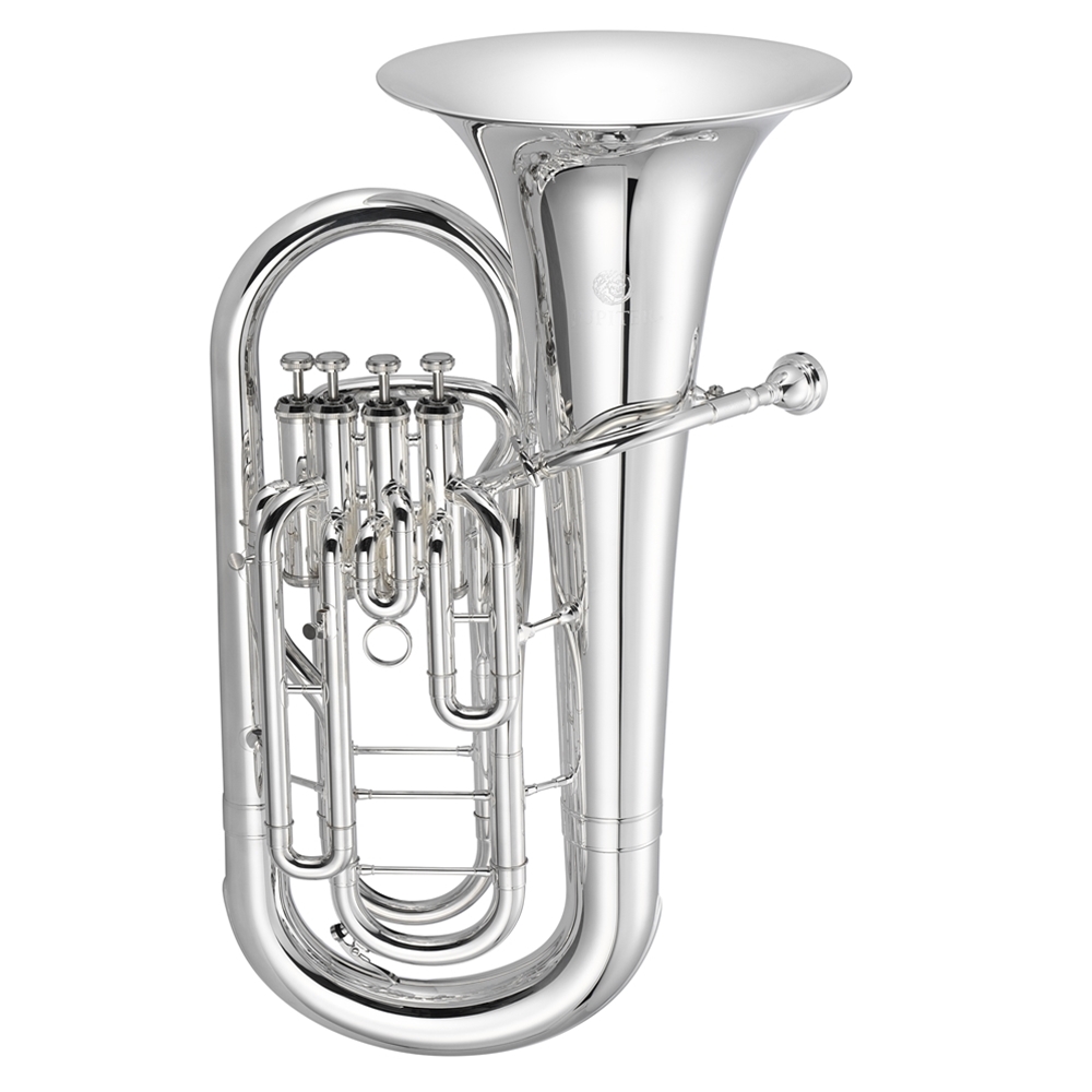 Jupiter JEP1000S Intermediate Bb 4 Valve Euphonium Outfit Slvr Pltd