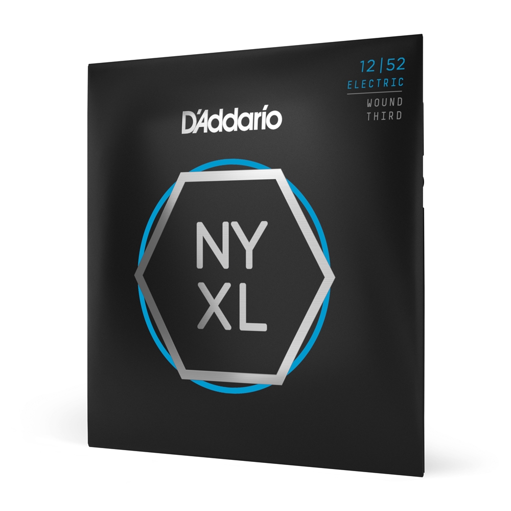 Daddario  NYXL1252W Nickel Wound Electric Guitar Strings, Light Wound 3rd, 12-52