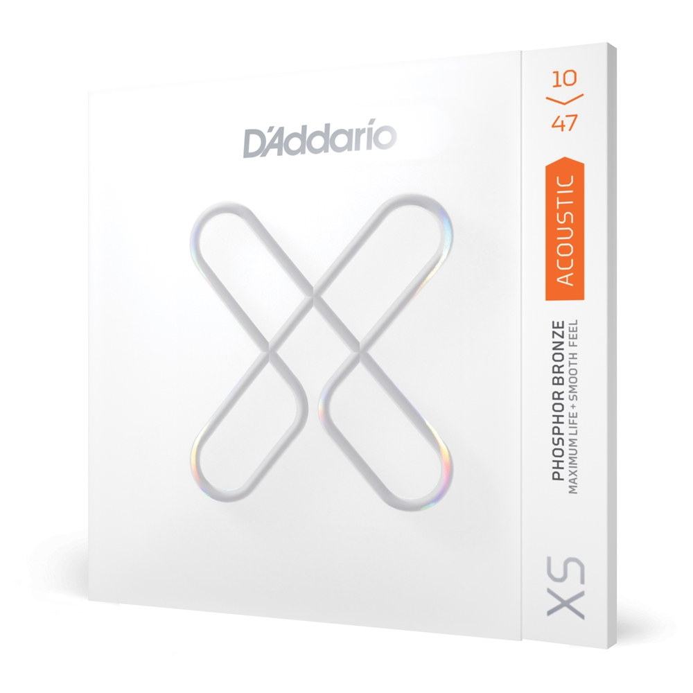 Daddario XSAPB1047 10-47 Extra Light, XS Phosphor Bronze Coated Acoustic Guitar Strings