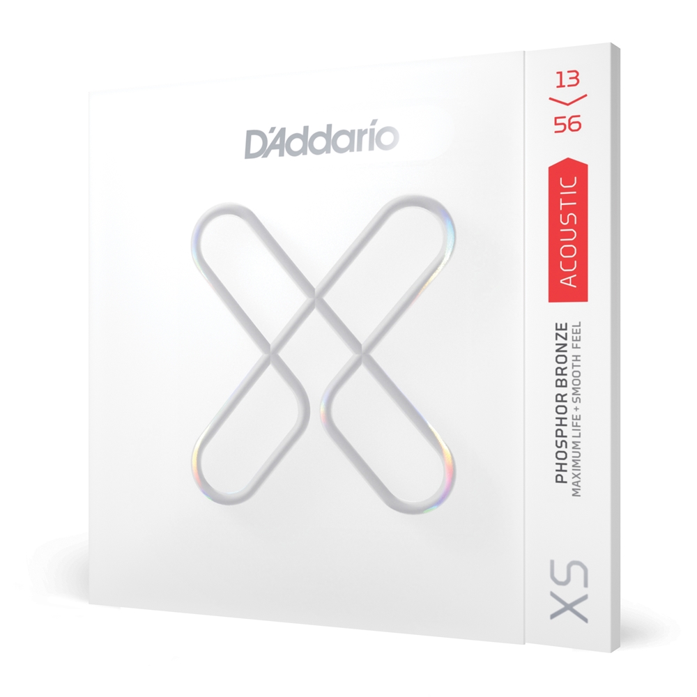 Daddario XSAPB1356 13-56 Medium, XS Phosphor Bronze Coated Acoustic Guitar Strings