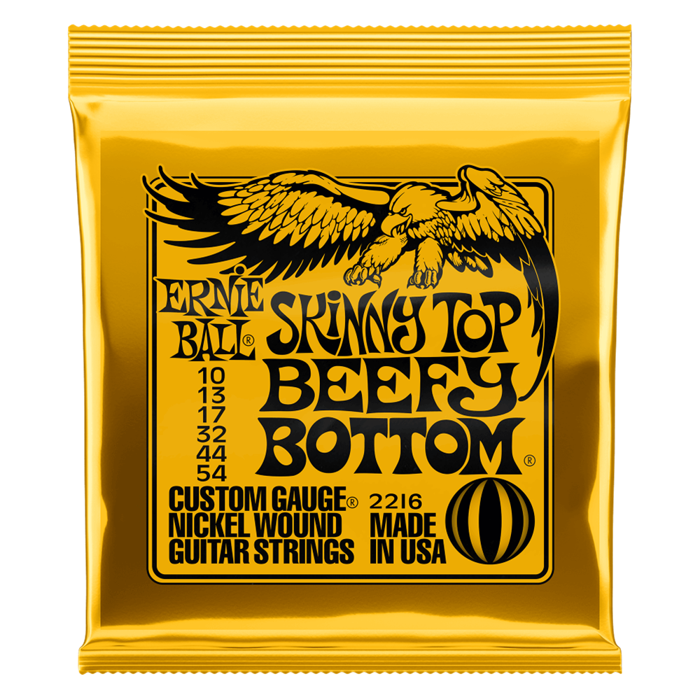 Ernie Ball P02216 Skinny Top Beefy Bottom Slinky Nickel Wound Electric Guitar Strings 10-54 Gauge