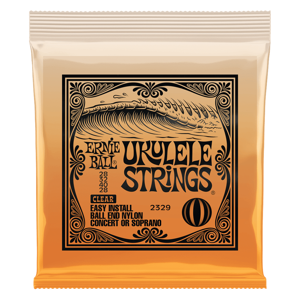 Ernie Ball P02329 Concert/Soprano Nylon Ball End Ukulele Strings - Clear