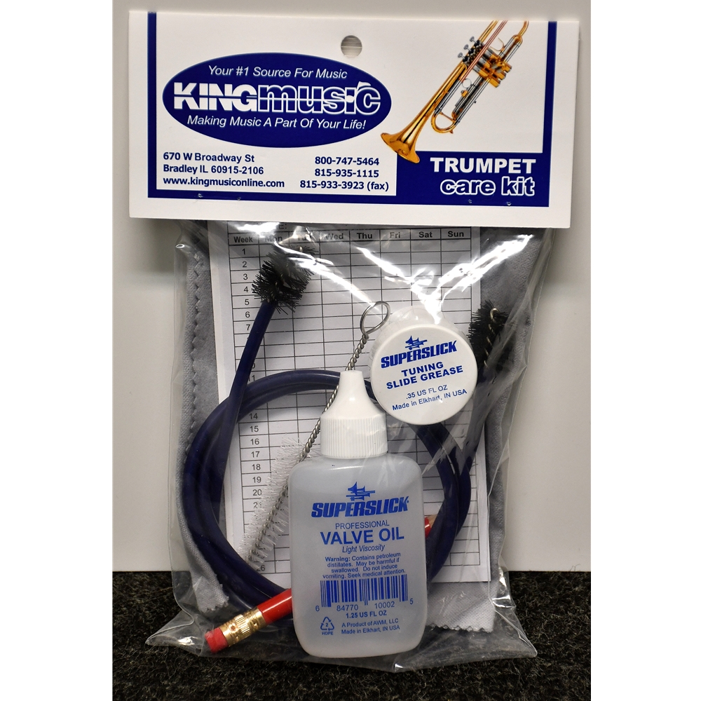 King Music Instrument Care Kit - Trumpet (Lacquered)