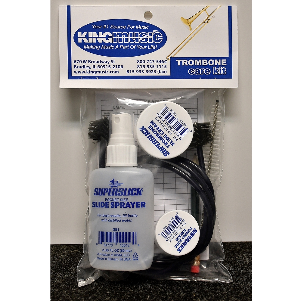 King Music Instrument Care Kit - Trombone (Cream Kit)