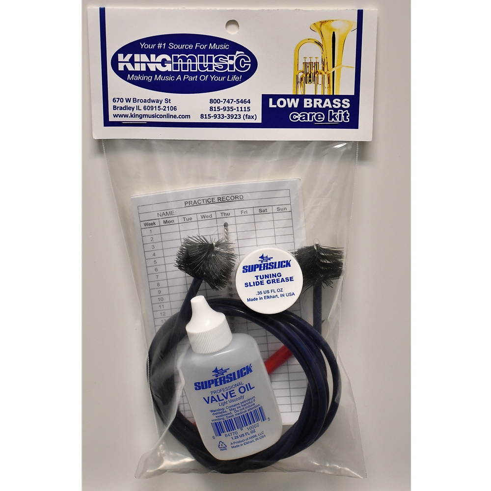 King Music Instrument Care Kit - Low Brass
