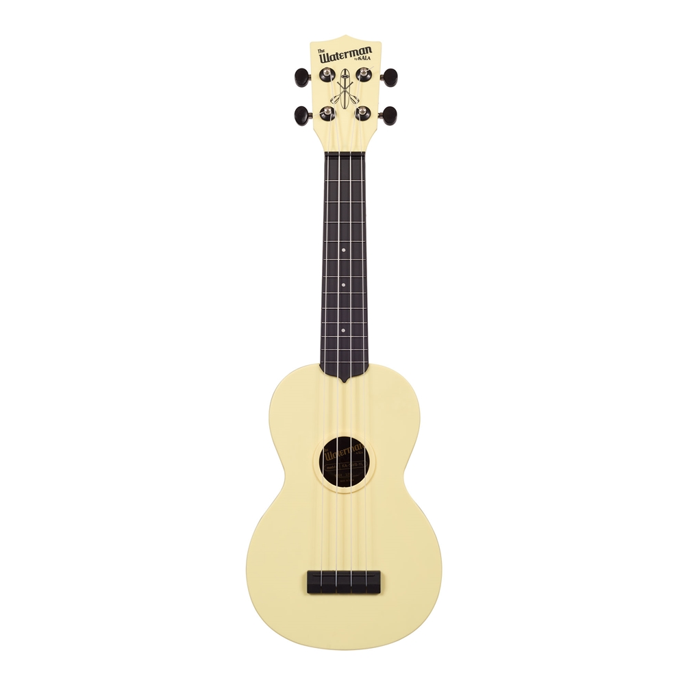 Kala Waterman Glow-in-the-Dark Yellow Soprano Ukulele w/Bag