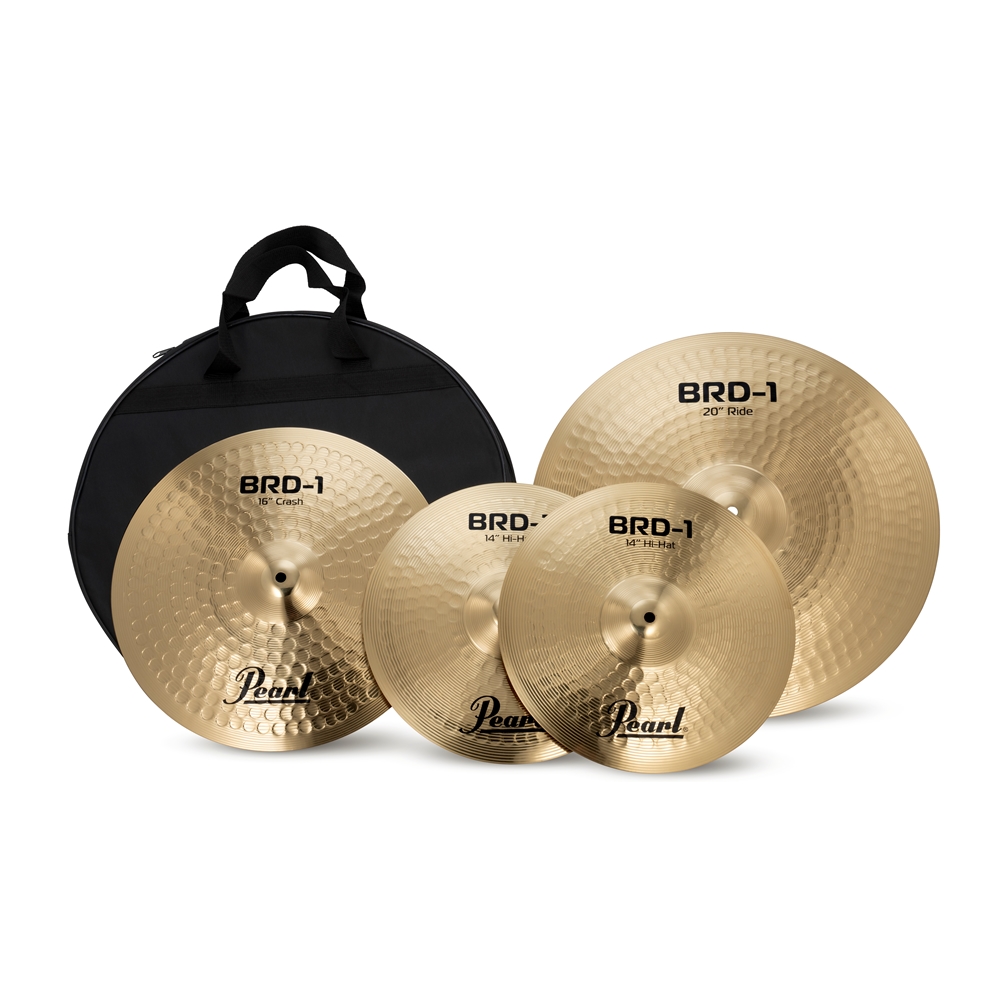 BRD-1 Precision Hammered 3-piece Cymbal Pack - 14" Hi-hats, 16" Crash, 20" Ride