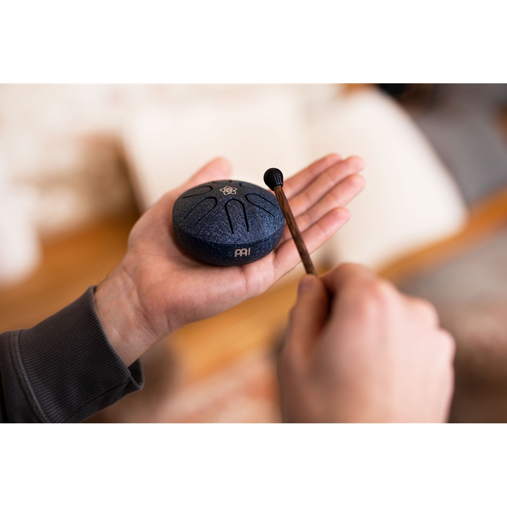 Meinl Sonic Energy Pocket Steel Tongue Drum, A Major, Navy Blue