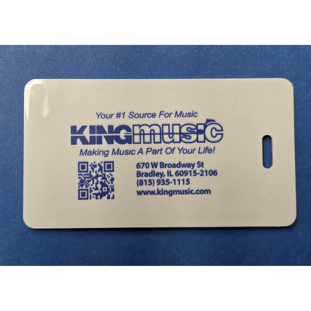King Music Instrument Case Tag