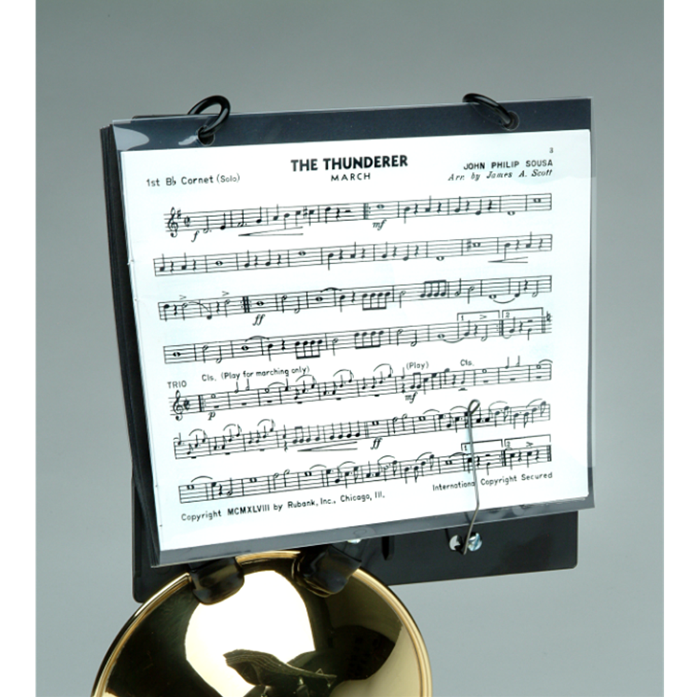 Lyre lyra Porte-partitions pavillon pour trompette cornet bugle Soundman®  Porte-partitions(laqué)