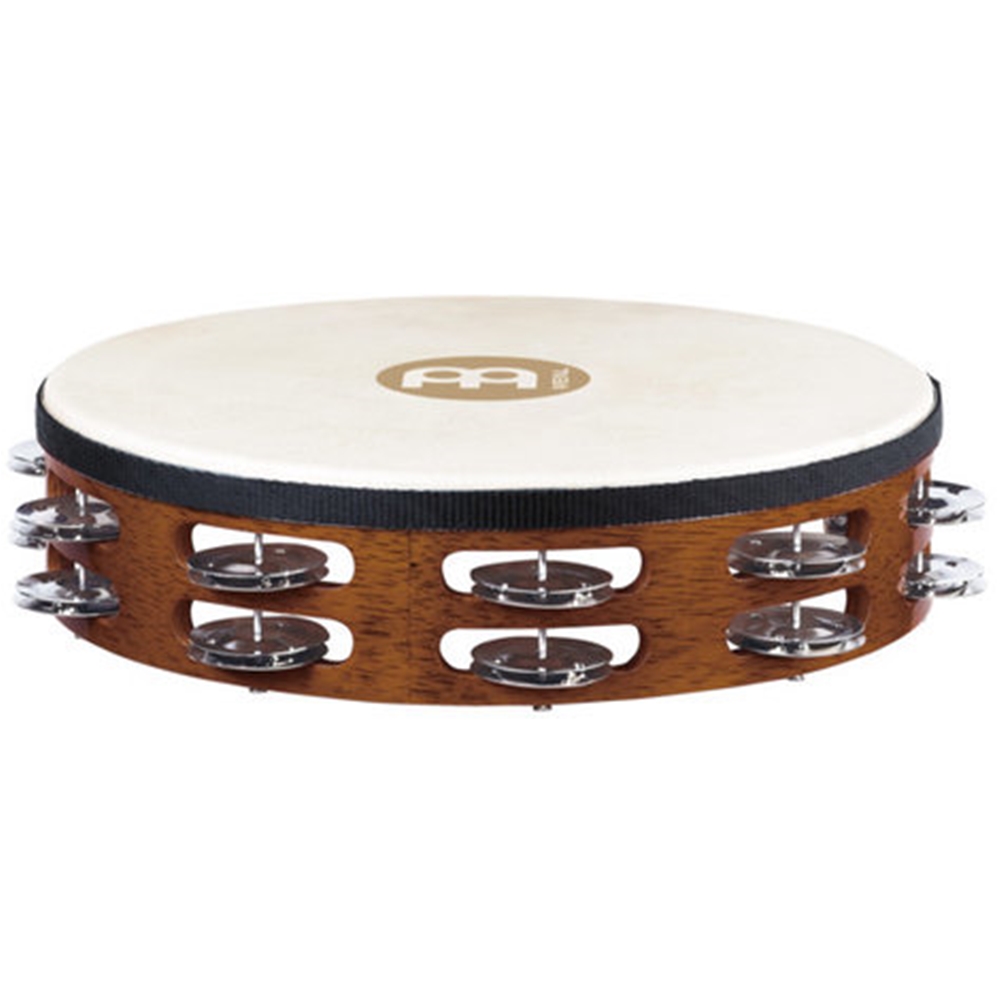 Traditional Wood Series 10" Headed Wood Tambourine