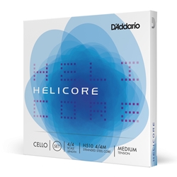 Daddario H51044M D'Addario Helicore Cello String Set, 4/4 Scale, Medium Tension