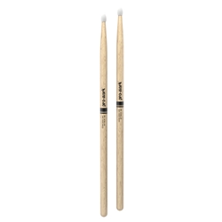Promark PW5BN Classic Attack 5B Shira Kashi Oak Drumstick, Oval Nylon Tip