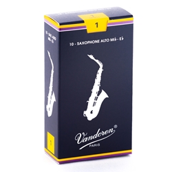 Vandoren SR21-10 Alto Sax Traditional Reeds (10-Pack)