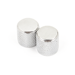 Fender 0991366000 Telecaster/Precision Bass Knobs, Knurled Chrome (2)