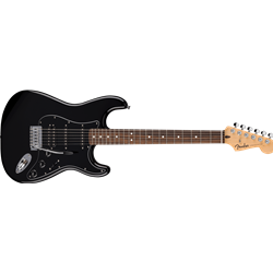 Standard Stratocaster HSS, Laurel Fingerboard, Black Pickguard, Black