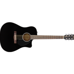 Fender 0970113006 CD-60SCE Dreadnought, Walnut Fingerboard, Black
