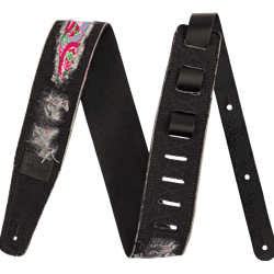 0990638012 Fender x Wrangler Ripped Denim Strap, Black