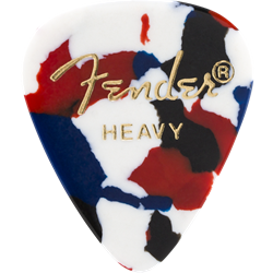 Fender 1980351950 Classic Celluloid, Confetti, 351 Shape, Heavy, 12 Count