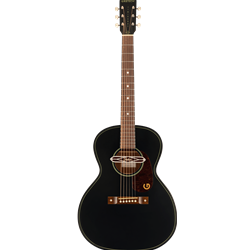 Deltoluxe Concert, Walnut Fingerboard, Tortoiseshell Pickguard, Black Top Black Top