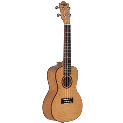 Flame Maple Concert Ukulele Natural Concert
