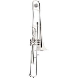 Key Of C Valve Trombone Outfit Silver Finish